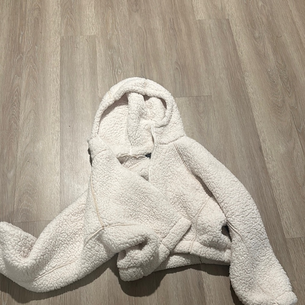 Plush Cream Sherpa Jacket
